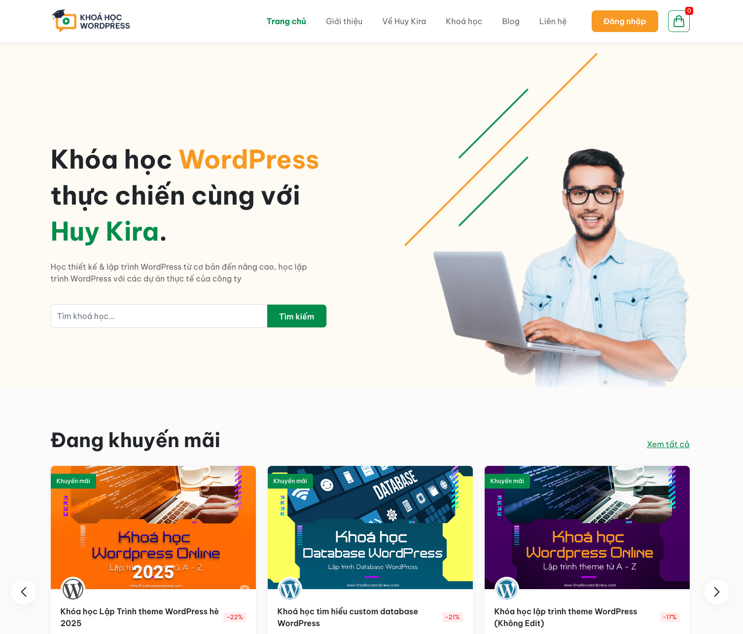 Code web khóa học online