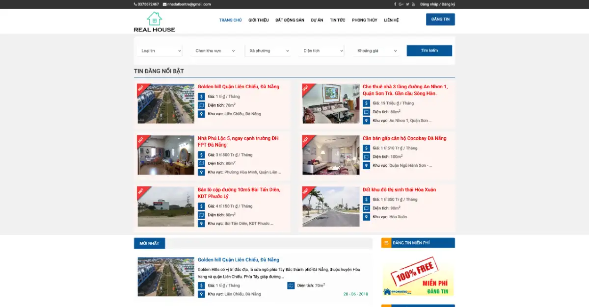 Full code website phòng trọ