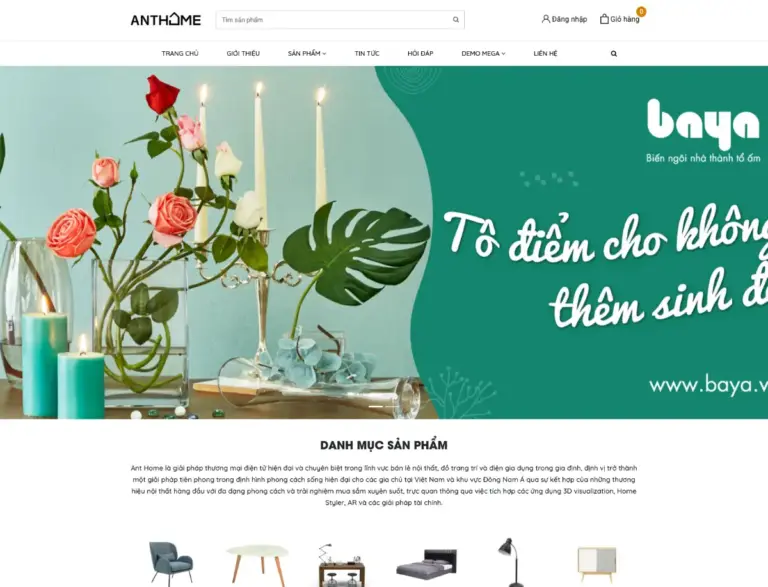 Full code bán hàng nội thất