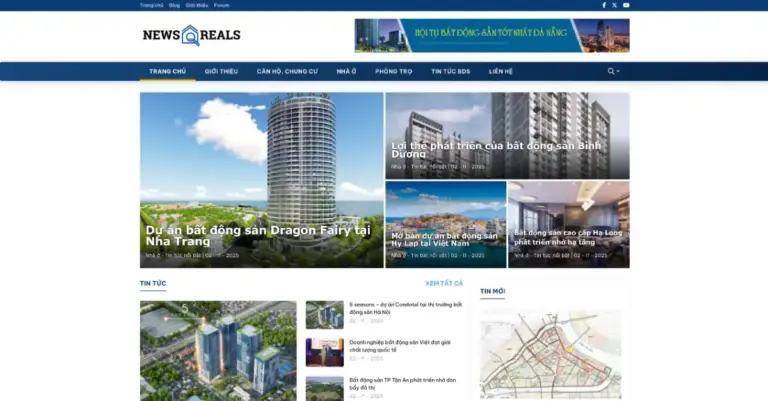 Miễn phí mẫu website tin tức