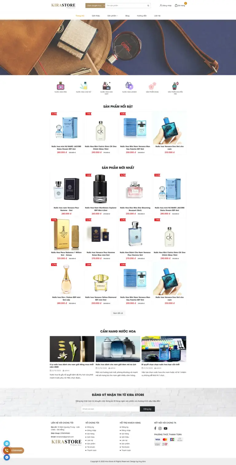 Miễn phí mẫu website bán hàng