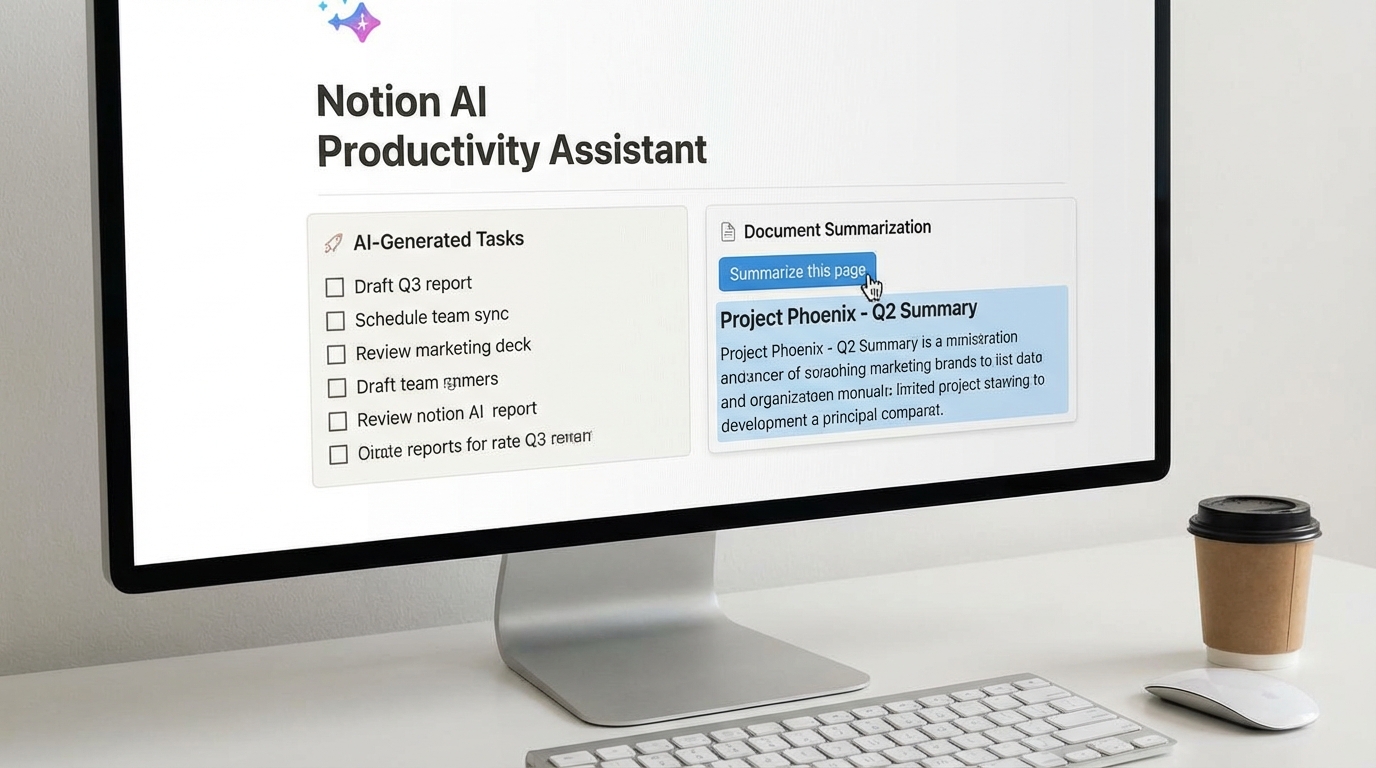 Notion AI hỗ trợ quản lý công việc bằng AI thông qua việc tối ưu hóa quản trị tri thức. - AI tăng năng suất: 10 trợ lý ảo quản lý công việc cực đỉnh