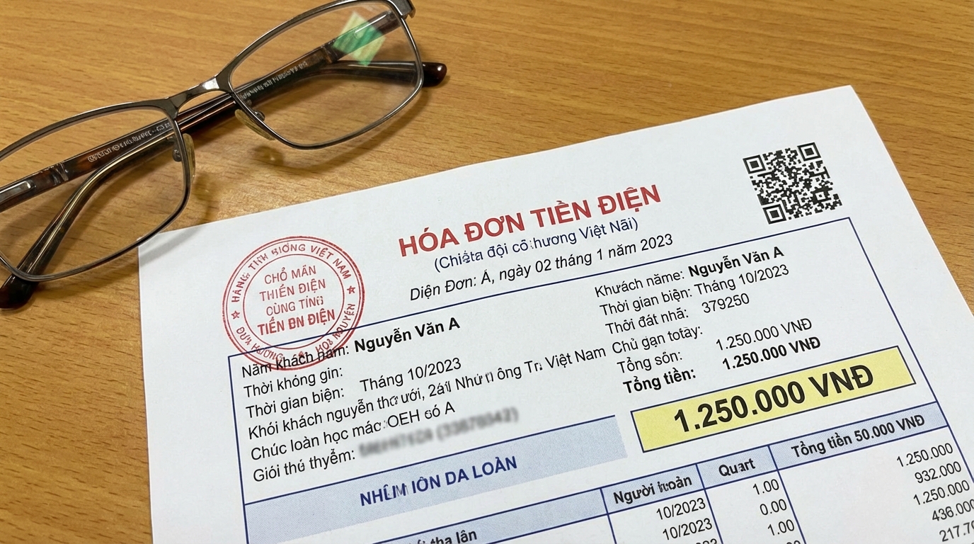 Cách Tính Tiền Điện Sinh Hoạt EVN Chuẩn Nhất Theo Bậc Mới