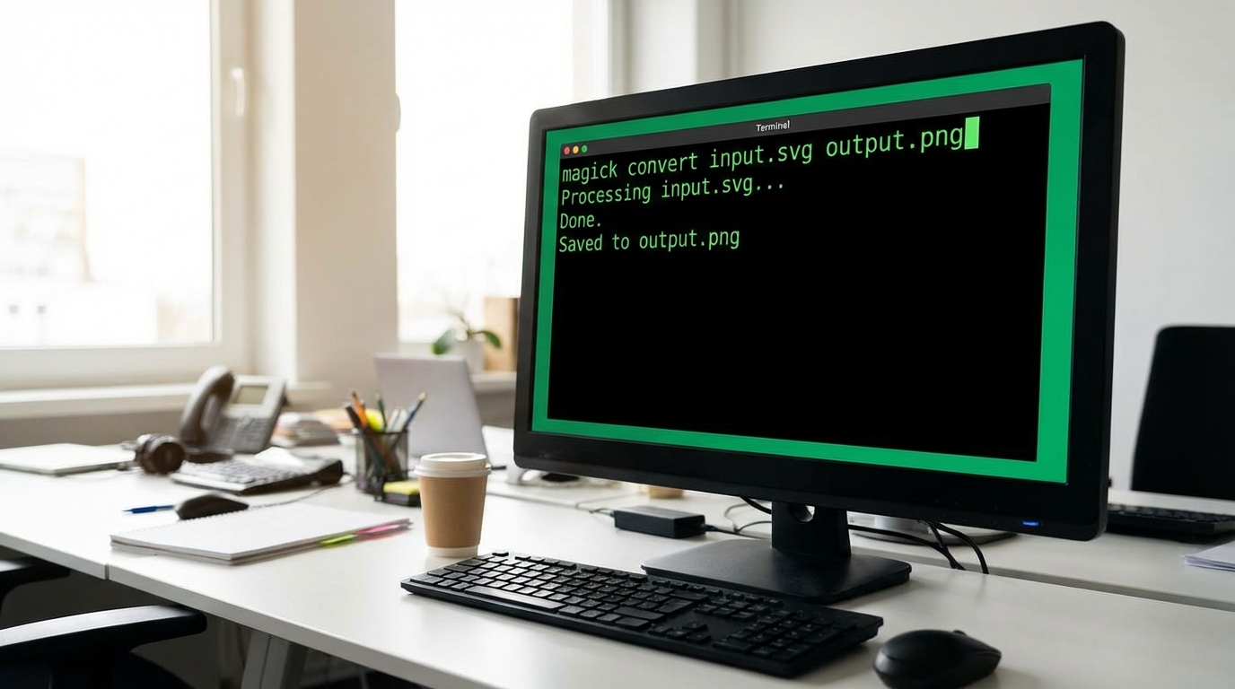 Chuyển đổi SVG sang PNG bằng dòng lệnh - Chuyển SVG sang PNG