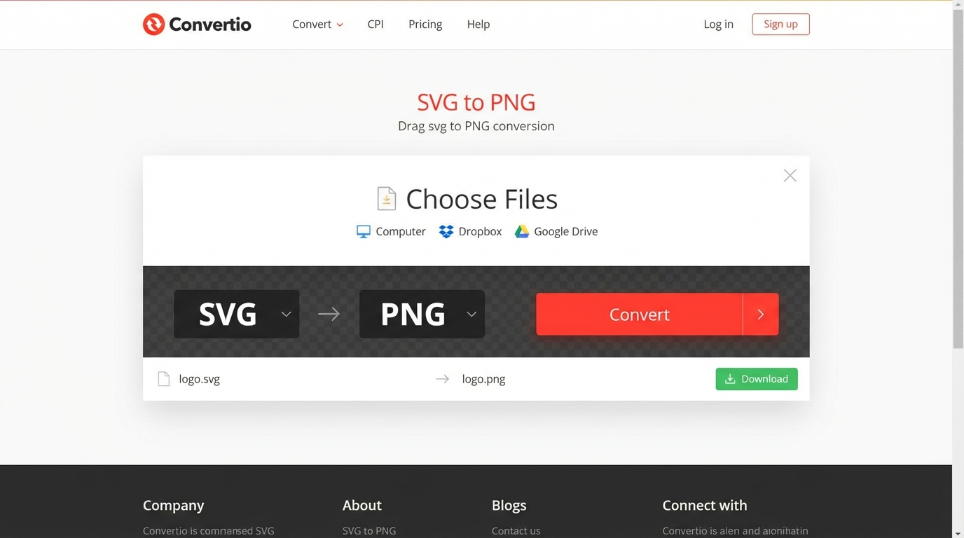 Chuyển đổi SVG sang PNG trực tuyến dễ dàng - Chuyển SVG sang PNG