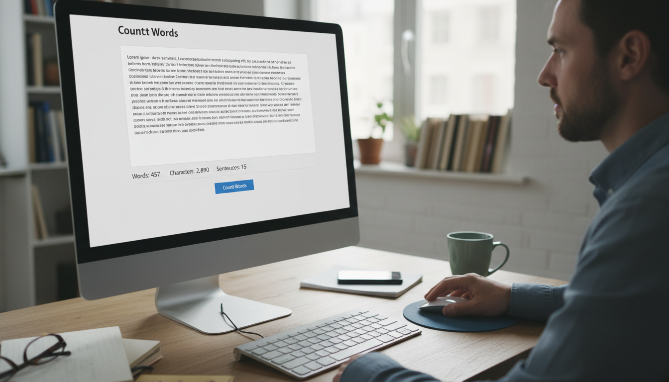 người dùng kiểm tra số lượng từ trong bài viết - Đếm số từ