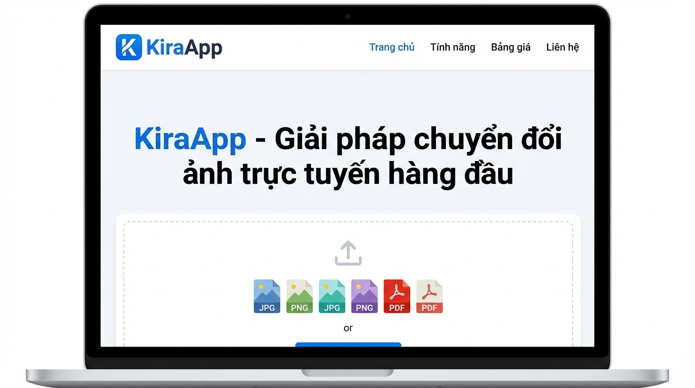 KiraApp - Công cụ chuyển đổi ảnh trực tuyến miễn phí - Công cụ Đổi WEBP sang JPG