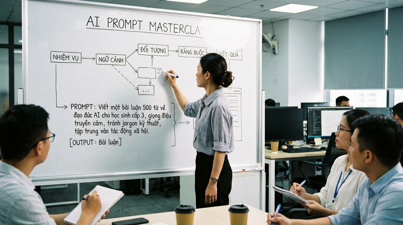 Phát triển kỹ năng AI bài bản giúp bạn làm chủ công cụ và không bị tụt hậu trong tương lai - Lỗi khi dùng AI: Những sai lầm tai hại khiến bạn tụt hậu