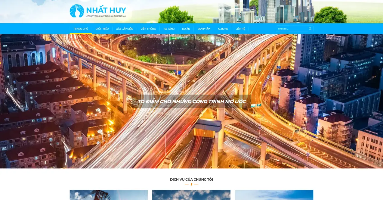 Mẫu website công ty