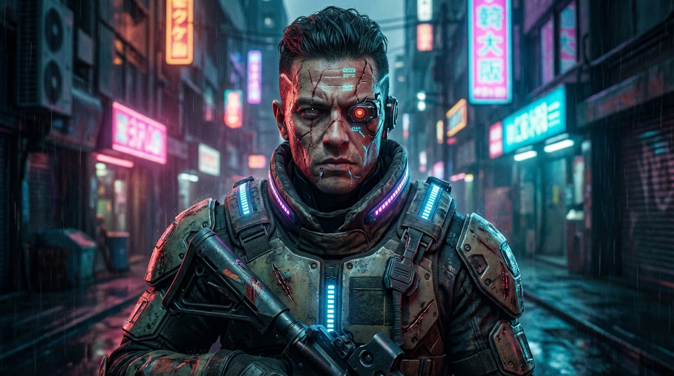 Sử dụng Midjourney Prompt Guide để tạo ảnh chân dung phong cách cyberpunk cực chất - Midjourney Prompt Guide: Bí quyết tạo ảnh AI tuyệt mỹ và đột phá