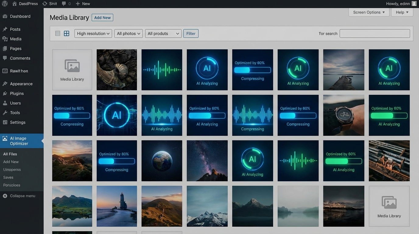 Tăng tốc WordPress với AI thông qua việc nén ảnh và chuyển đổi định dạng thông minh - Tăng tốc WordPress với AI: Bí kíp tối ưu tốc độ kinh ngạc