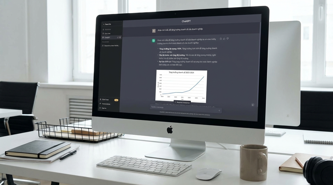 Phân tích dữ liệu kinh doanh thông minh với trí tuệ nhân tạo - Ứng dụng AI mạnh mẽ: 10 cách dùng ChatGPT tăng 200% hiệu suất
