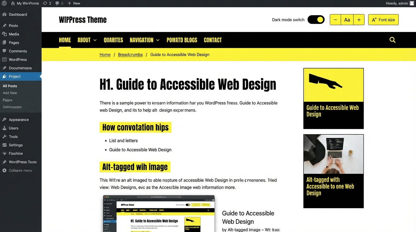 Một thiết kế wordpress accessibility theme tiêu chuẩn cần sự rõ ràng trong bố cục và màu sắc - WordPress accessibility theme: Giải pháp đột phá cực mạnh