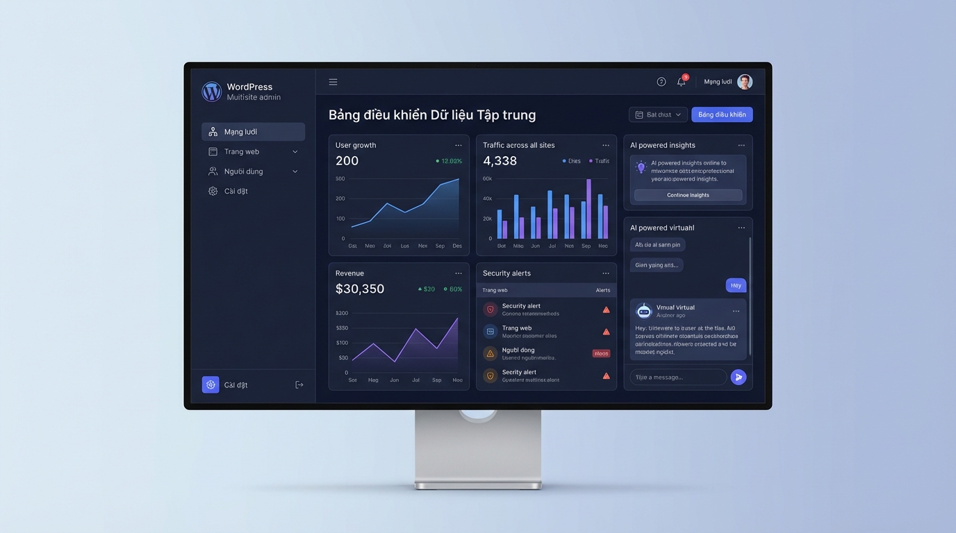 hệ thống quản lý nhiều website wordpress hiện đại vào năm 2026 với bảng điều khiển trực quan - wordpress multisite 2026: Tuyệt chiêu quản lý cực đỉnh