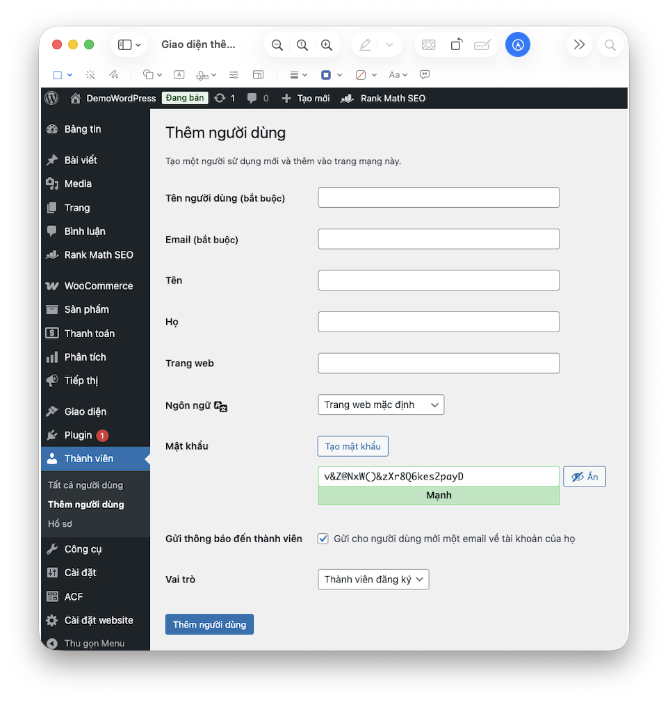 Thêm thành viên mới