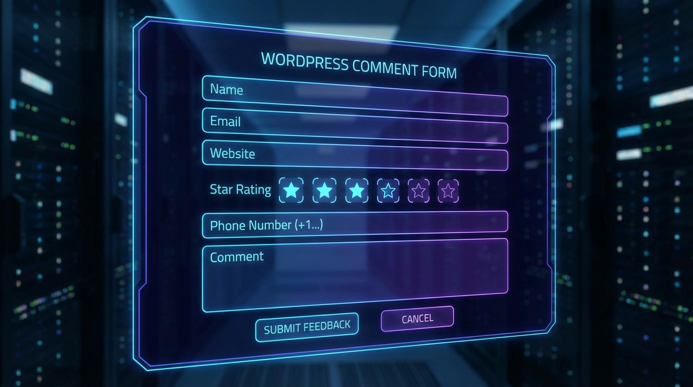 Giao diện form bình luận WordPress được tùy chỉnh chuyên nghiệp - Get comment WordPress và Custom comment field WordPress
