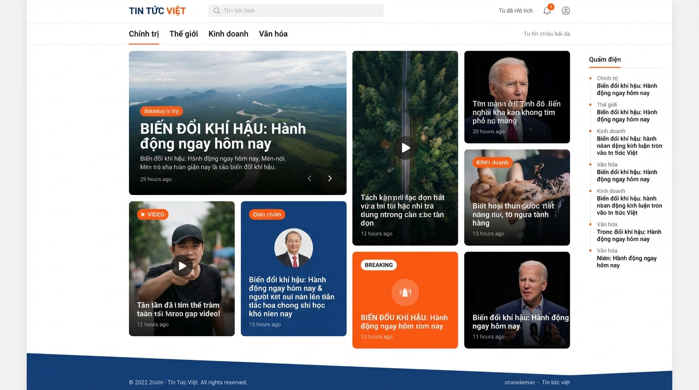 Kết quả của việc truy vấn dữ liệu chính xác là một giao diện chuyên nghiệp - Hướng dẫn get post wordpress và new wp_Query trong wordpress