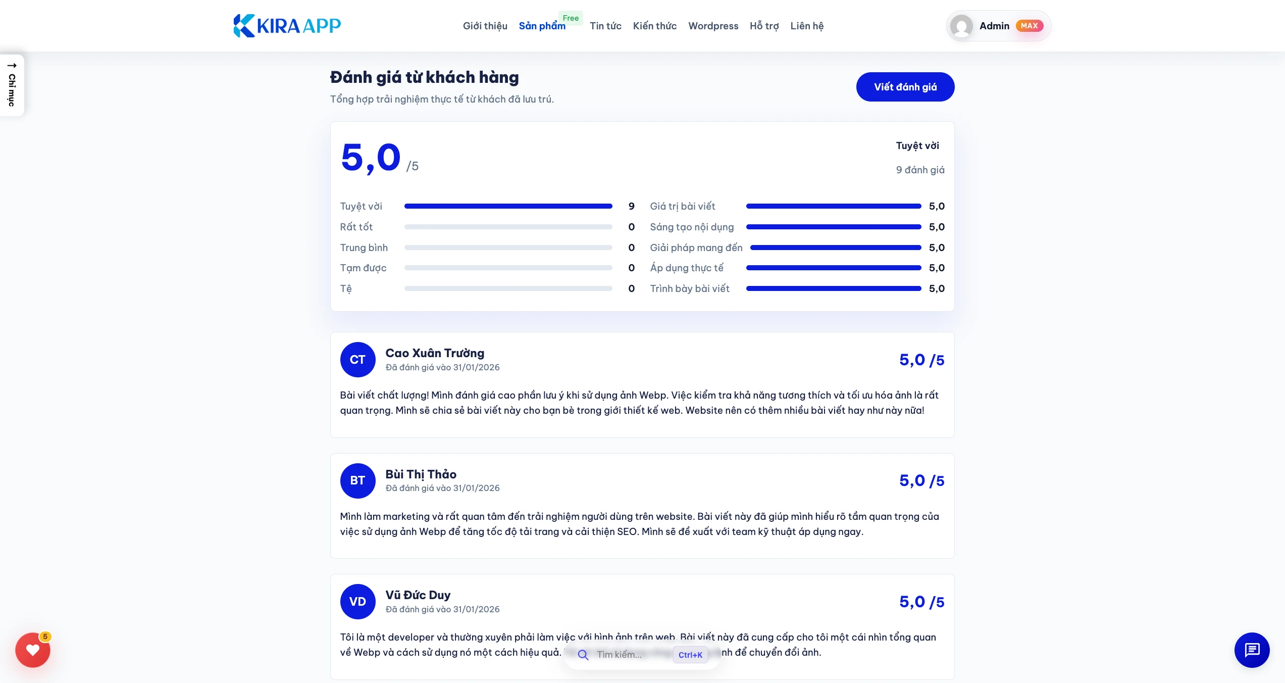 Download Plugin Review WordPress chuyên nghiệp