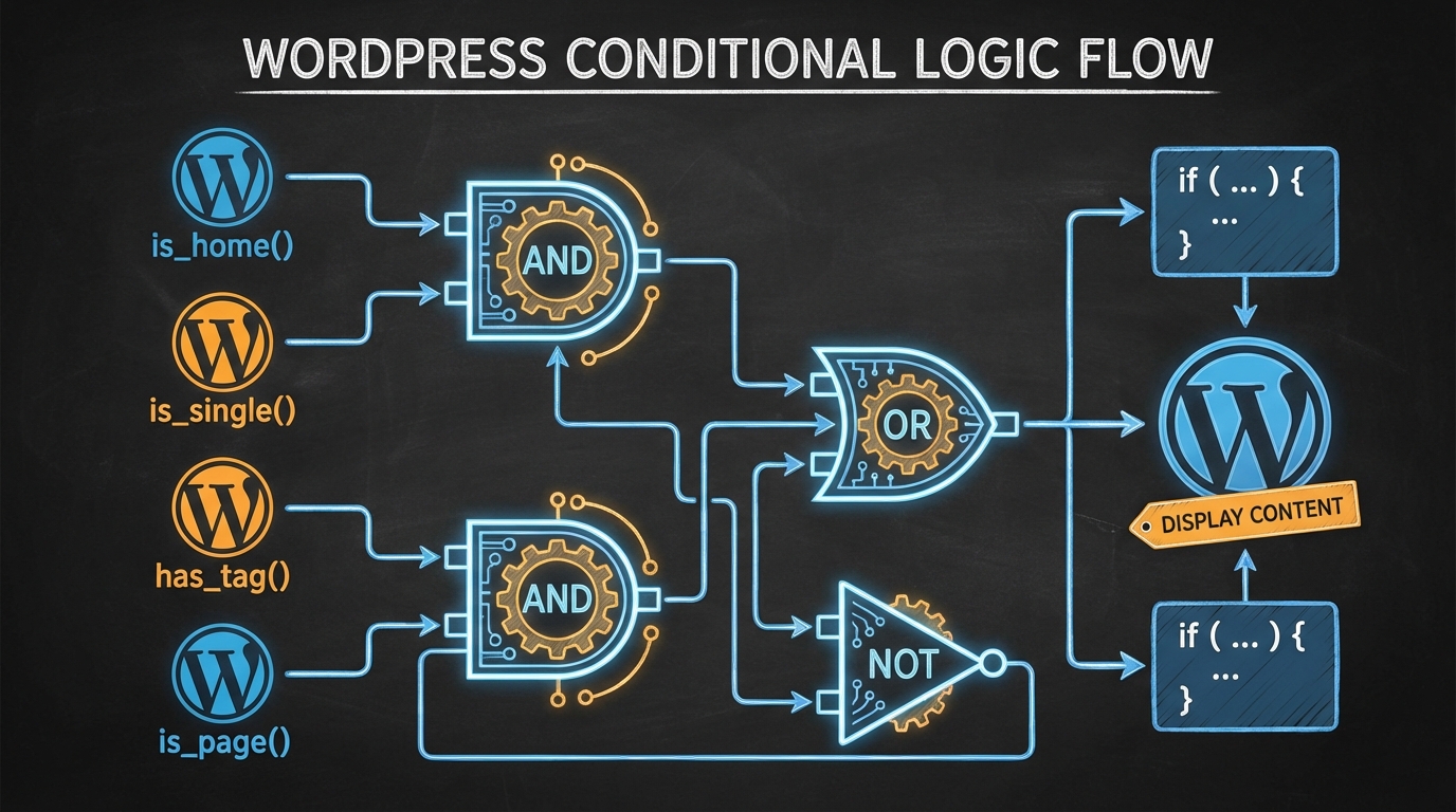 Hàm điều kiện giúp theme xử lý logic hiển thị thông minh hơn - Những hàm hay sử dụng trong lập trình theme wordpress