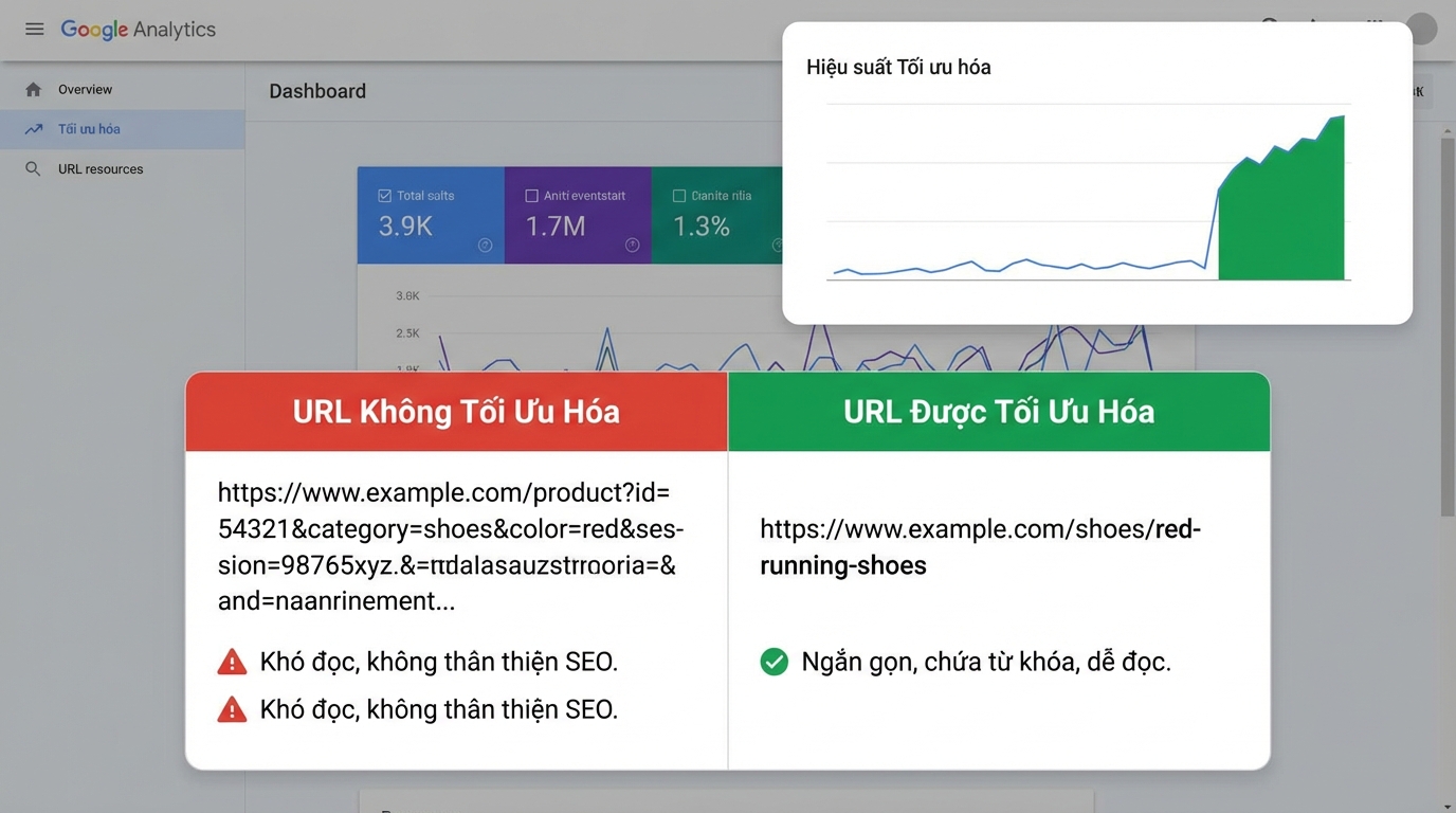 So sánh URL không chuẩn SEO và URL chuẩn SEO - Công cụ Tạo slug tiếng việt