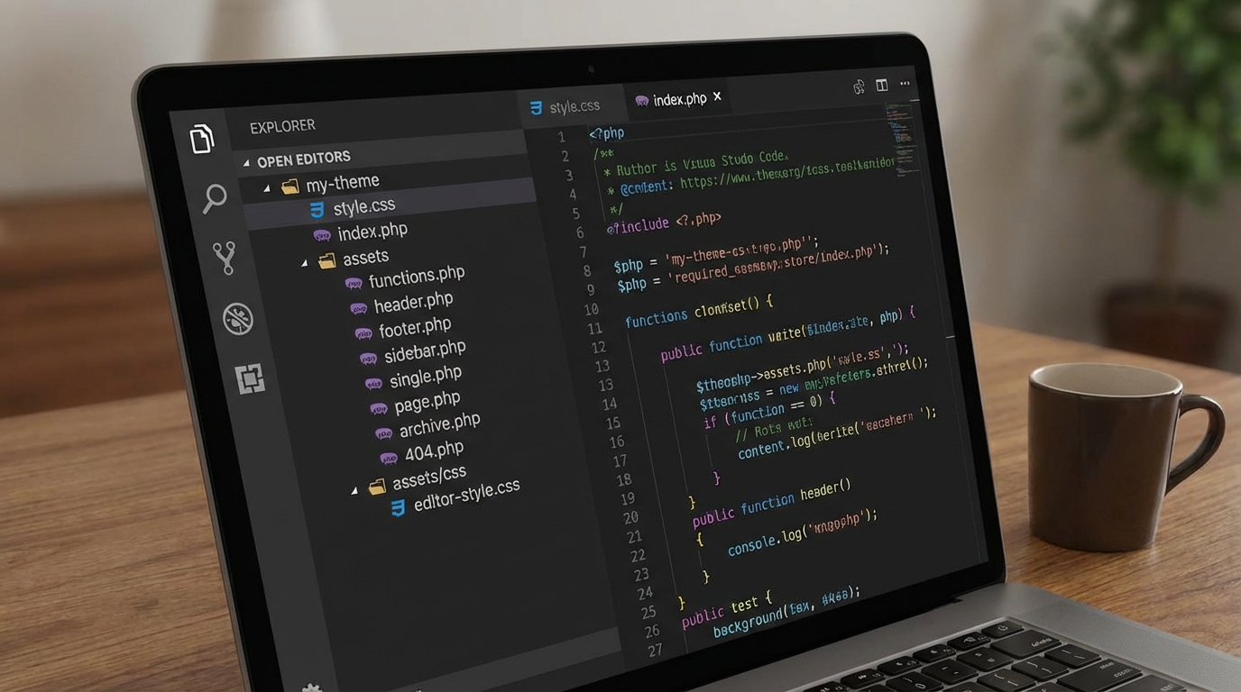 Các tệp tin cốt lõi tạo nên một giao diện WordPress hoàn chỉnh - Tìm hiểu cấu trúc thư mục theme trong wordpress