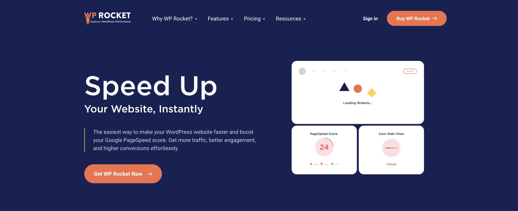 Tối ưu tốc độ WordPress Với WP Rocket